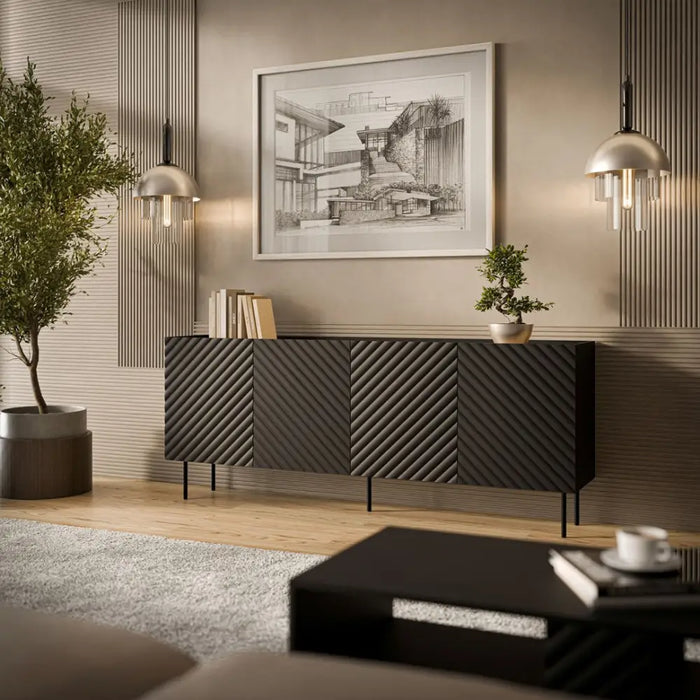 Скрин Cama LUCCA 4D 200x40x80 черен