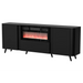 Скрин Cama Volare 200 x 39 x 75 см черен + камина