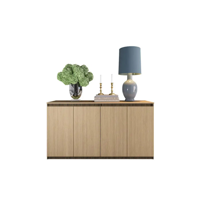 СКРИН NATURAL IRIM 150Х80Х46 CM ЛИНЕА ДЪБ/КАФЯВ