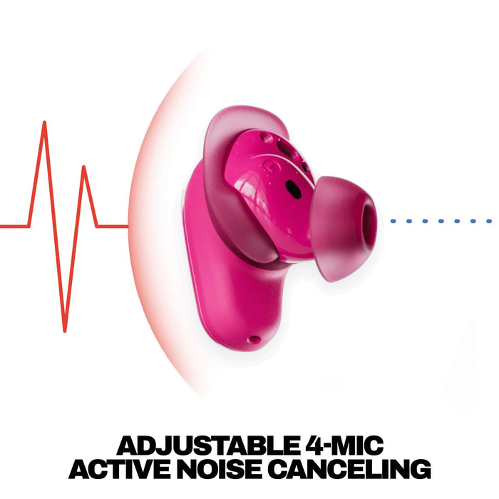 Безжични слушалки Skullcandy - Method 360, TWS, ANC, Crazy Pink