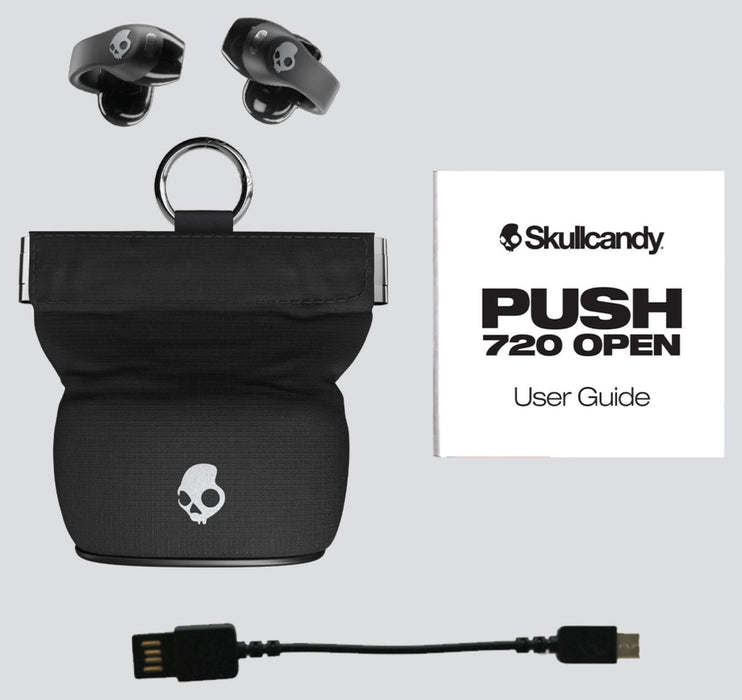 Безжични слушалки Skullcandy - Push 720 Open, TWS, Cement