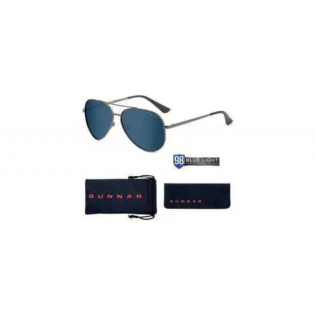 Слънчеви очила GUNNAR Maverick Gunmetal Onyx Sun Черен