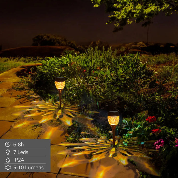 Слънчева лампа Aktive 9 x 40 x 9 cm (6 броя)