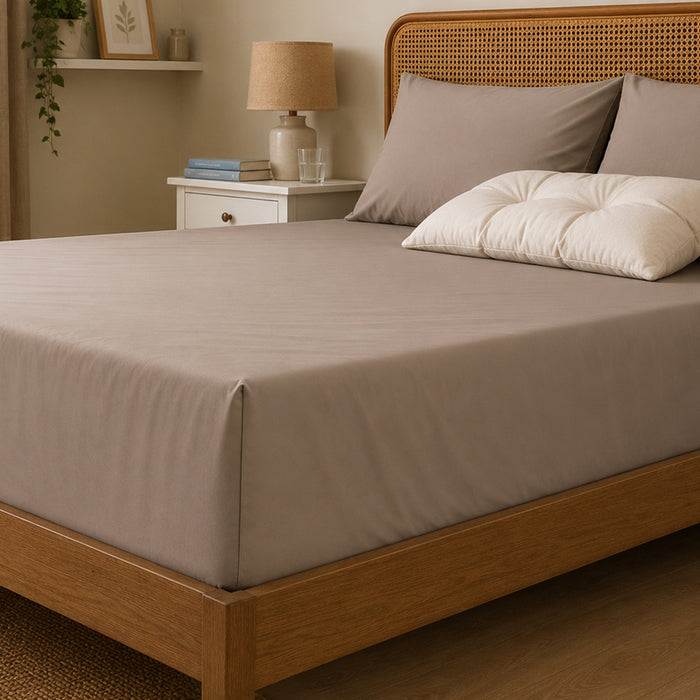 ЧАРШАФ С ЛАСТИК SLEEPFORIA ЗА МАТРАК 100Х200 СМ БЕЖОВО