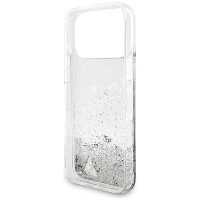 Случай Guess Liq. Glitter Charms за iPhone 17 Pro Max