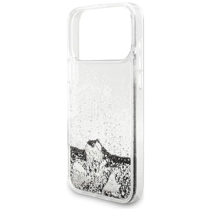 Случай Guess Liq. Glitter Charms за iPhone 17 Pro Max