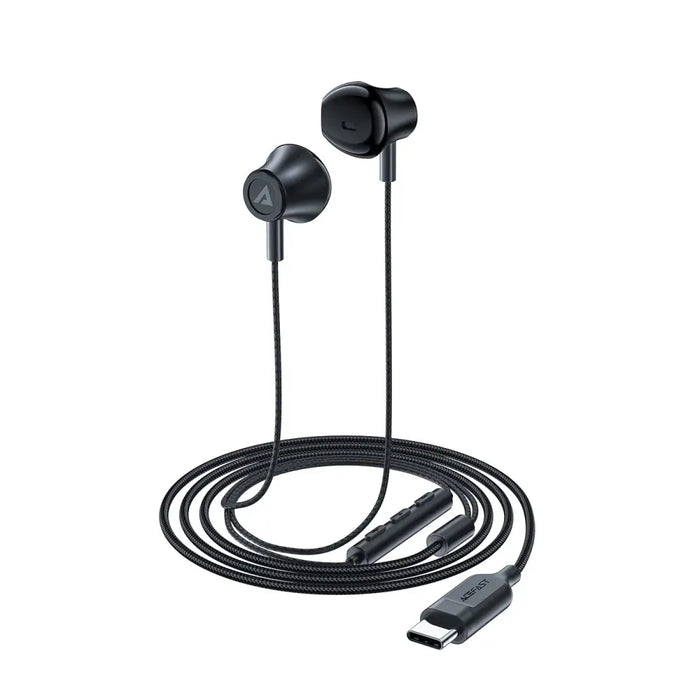 Слушалки Acefast L2 USB-C 1.2m черни