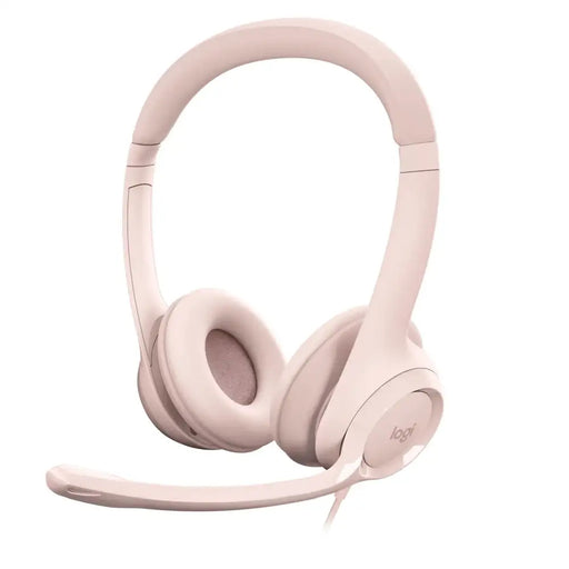 Слушалки Logitech H390 USB Computer Headset - ROSE