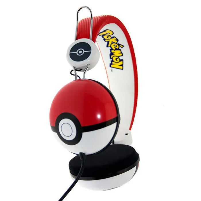 Слушалки с кабел за деца OTL Pokemon Pokeball Dome червени