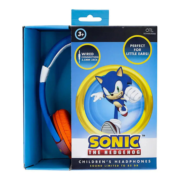 Слушалки с кабел за деца OTL Sonic the Hedgehog сини
