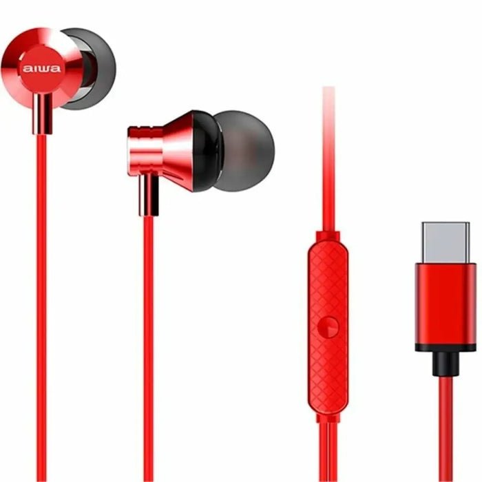 Слушалки Aiwa ESTM 50USB C/RD Червен
