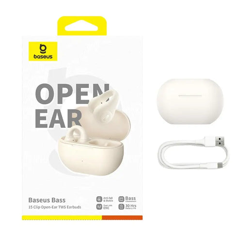Слушалки Baseus Bass 15 Clip Open Ear Headset True Wireless