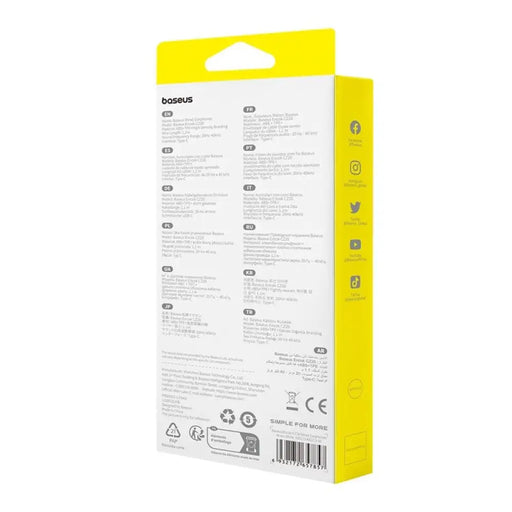 Слушалки Baseus Encok CZ20 Кабелни разговори в ушите/Музика