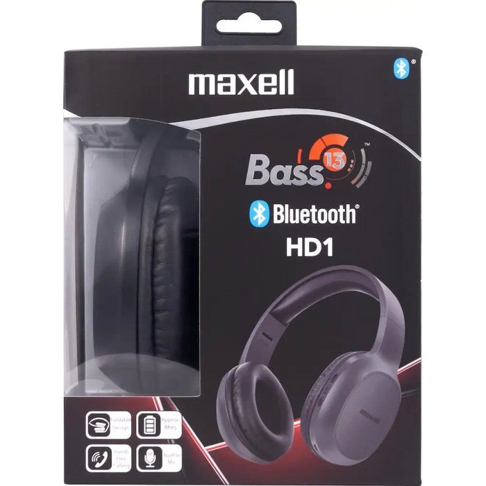 Слушалки блутут MAXELL BASS 13 B13-HD1 Черни