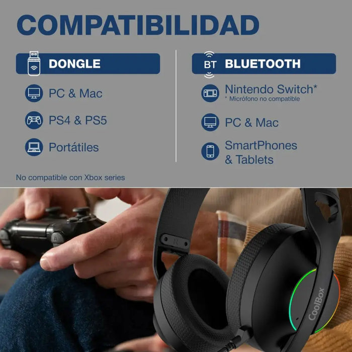 Слушалки CoolBox COO-AUM-WB01-B