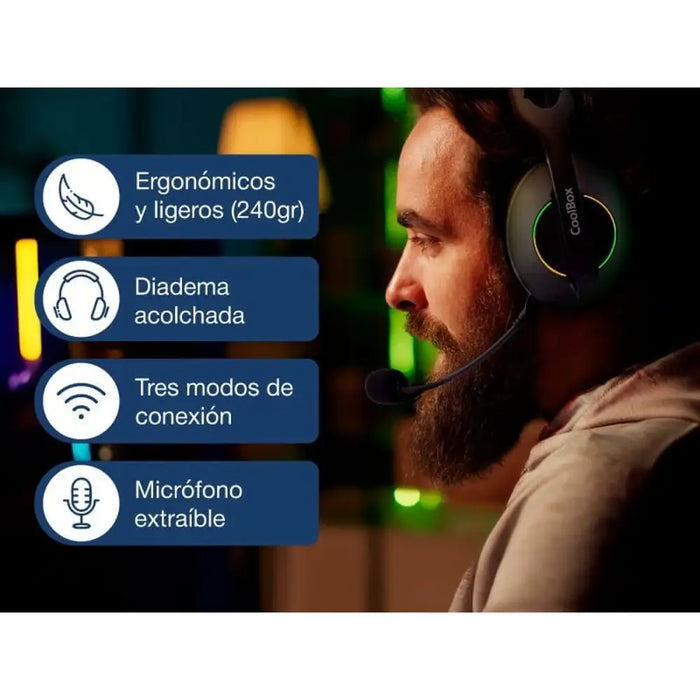 Слушалки CoolBox COO-AUM-WB01-B