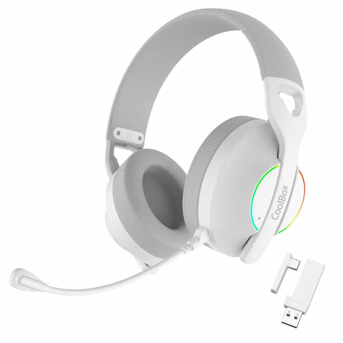 Слушалки CoolBox COO-AUM-WB01-W