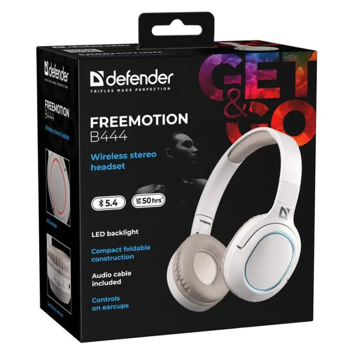 СЛУШАЛКИ DEFENDER BLUETOOTH FREEMOTION B444 БЕЖОВИ