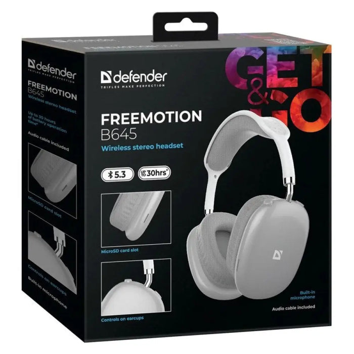 СЛУШАЛКИ DEFENDER BLUETOOTH FREEMOTIONB645 СИВИ