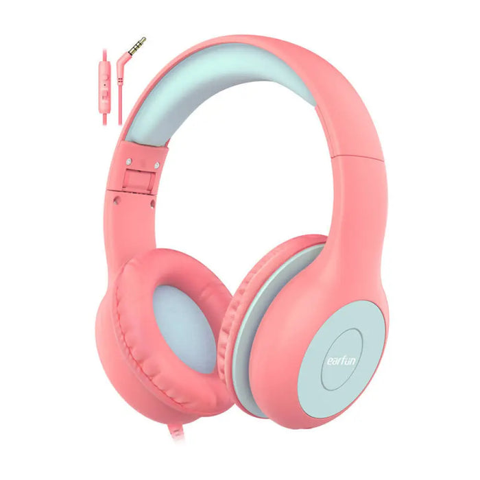 Слушалки EarFun Kids K1 лилаво-розови