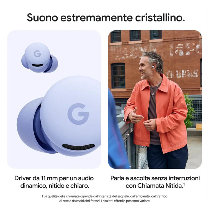 Слушалки Google Pixel Buds 2a Лилав