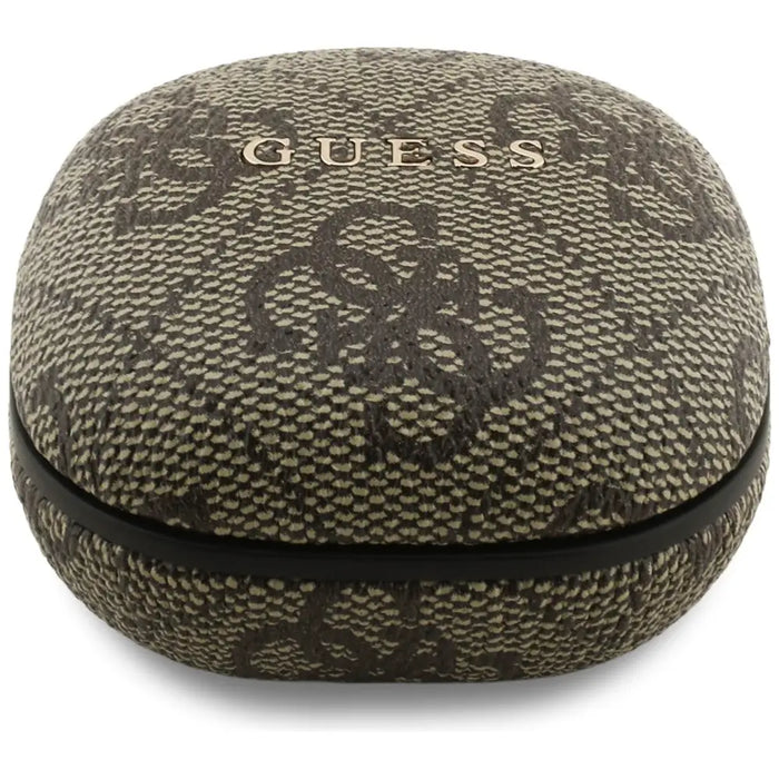 Слушалки Guess 4G Classic Metal Logo TWS ENC - Кафяви
