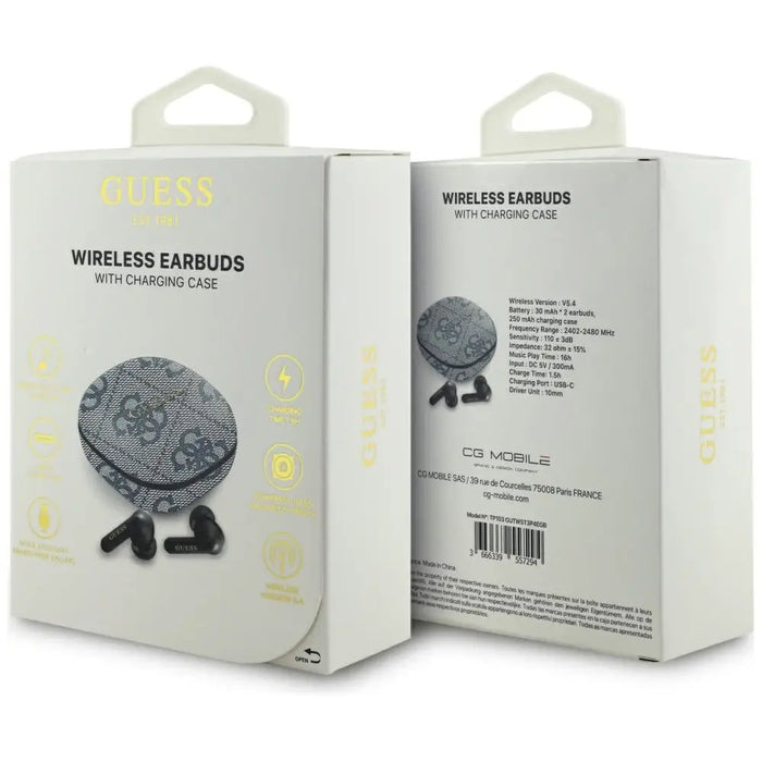 Слушалки Guess 4G Classic Metal Logo TWS ENC - Сини