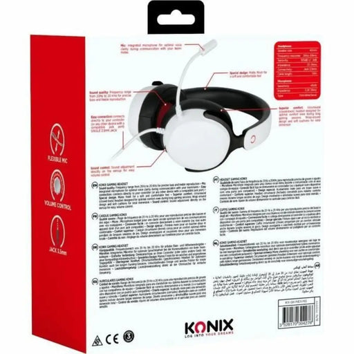 Слушалки KONIX Nexus Бял