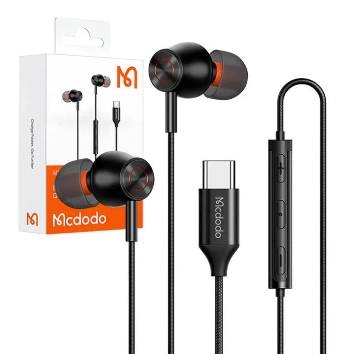 Слушалки Mcdodo HP-3490 USB-C черни