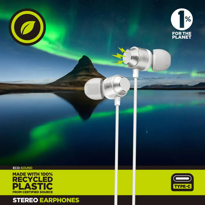 Слушалки Muvit for Change M32 Бял