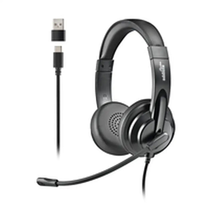 Слушалки NGS VOX605USBC Черен