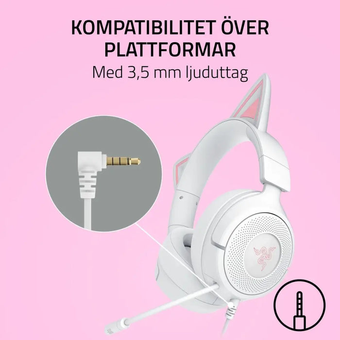 Слушалки Razer RZ04-05350300-R3M1 Бял