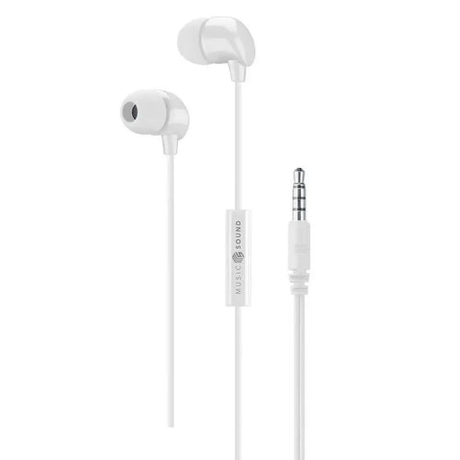 Слушалки с микрофон Cellularline Music Sound AUINEARMSW