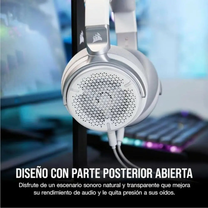 Слушалки с микрофон Corsair Бял