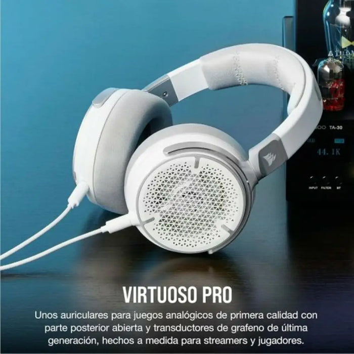 Слушалки с микрофон Corsair Бял