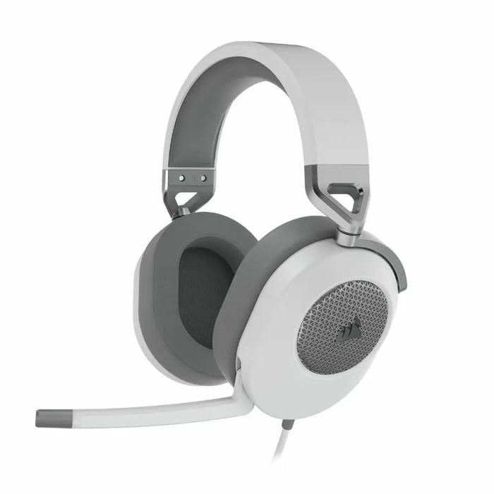 Слушалки с микрофон Corsair HS65 SURROUND Бял