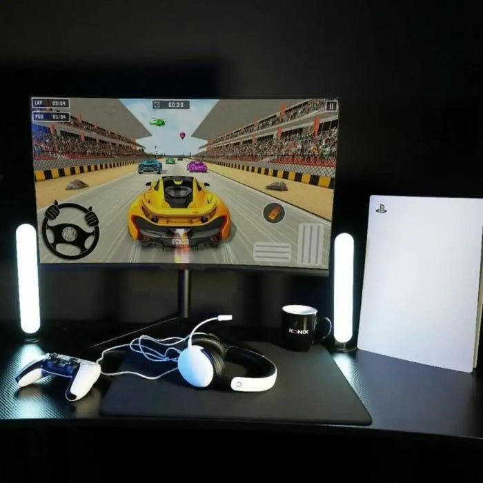 Слушалки с микрофон KONIX Бял