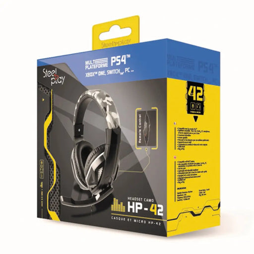 Слушалки с микрофон SteelPlay HP42 - ICE CAMO (PS4/MULTI)
