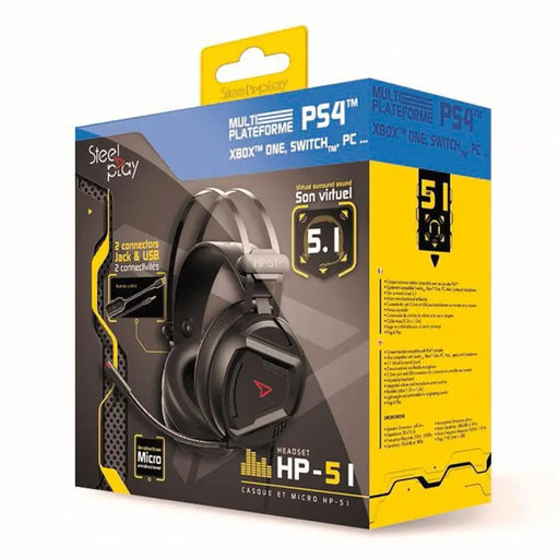 Слушалки с микрофон SteelPlay HP51 5.1 Virtual Sound