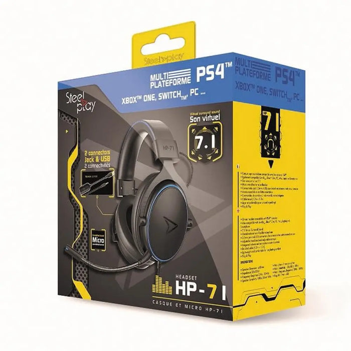 Слушалки с микрофон SteelPlay HP71 7.1 Virtual Sound