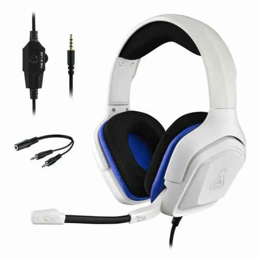 Слушалки с микрофон The G Lab KORP COBALT W Бял Безжичен