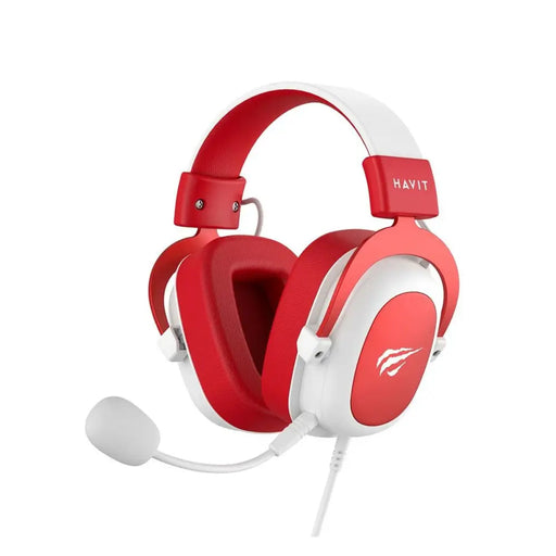 Слушалки с микрофон за игра Havit H2002d Бял Червен