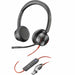 Слушалки с микрофон Poly Blackwire 8225 Черен