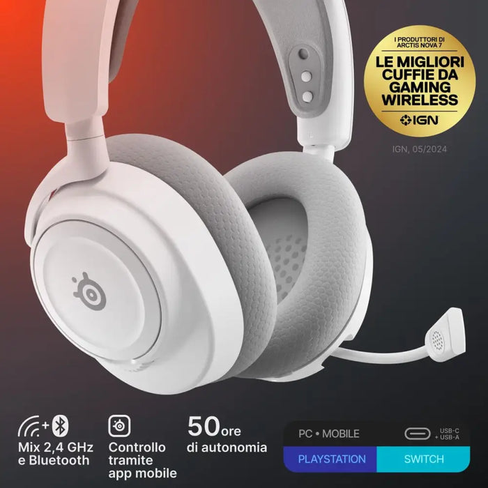 Слушалки SteelSeries 61731 Бял