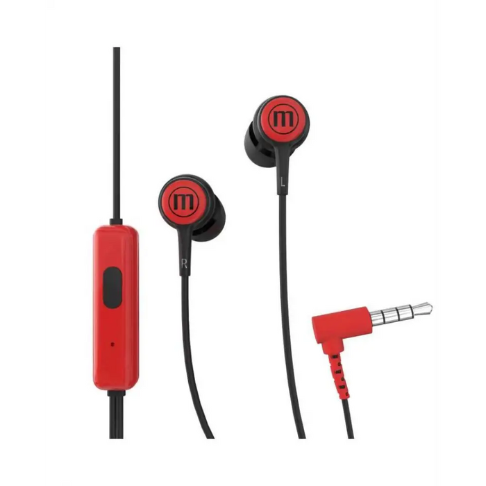 Слушалки тапи с микрофон MAXELL IN-TIPS RED