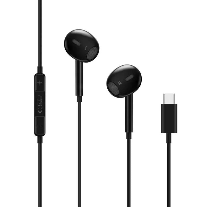 Слушалки Tech-Protect Ultraboost Core G2 USB-C - черни