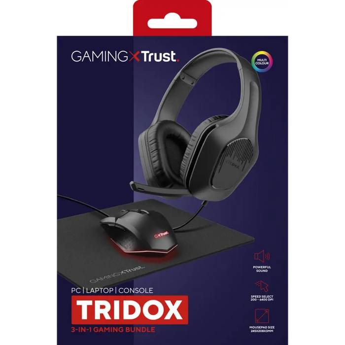 Слушалки Trust GXT 790 с кабелна лента за глава Gaming Black