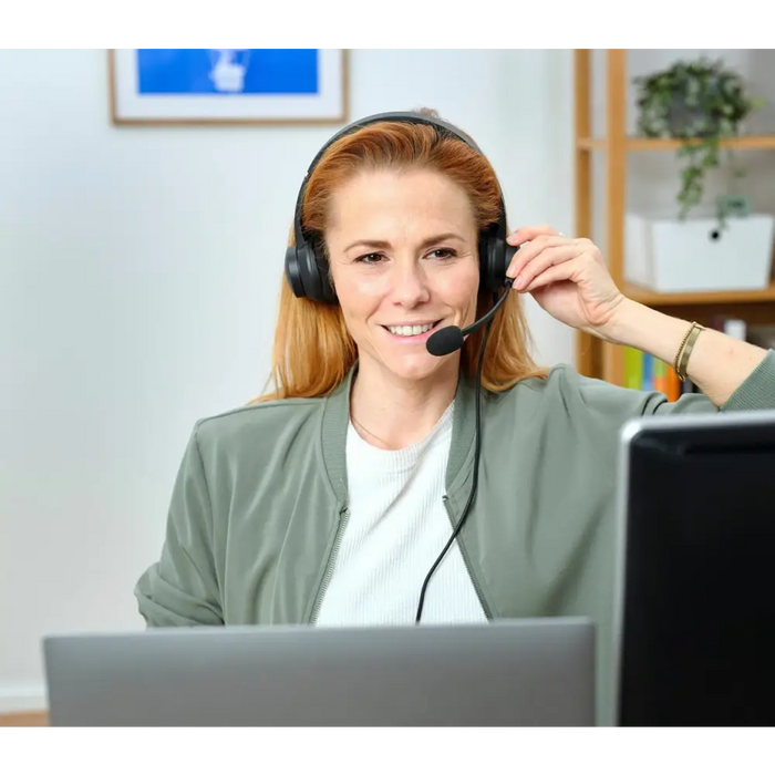 Слушалки Trust HS-260 с кабел с лента за врата за офис/кол