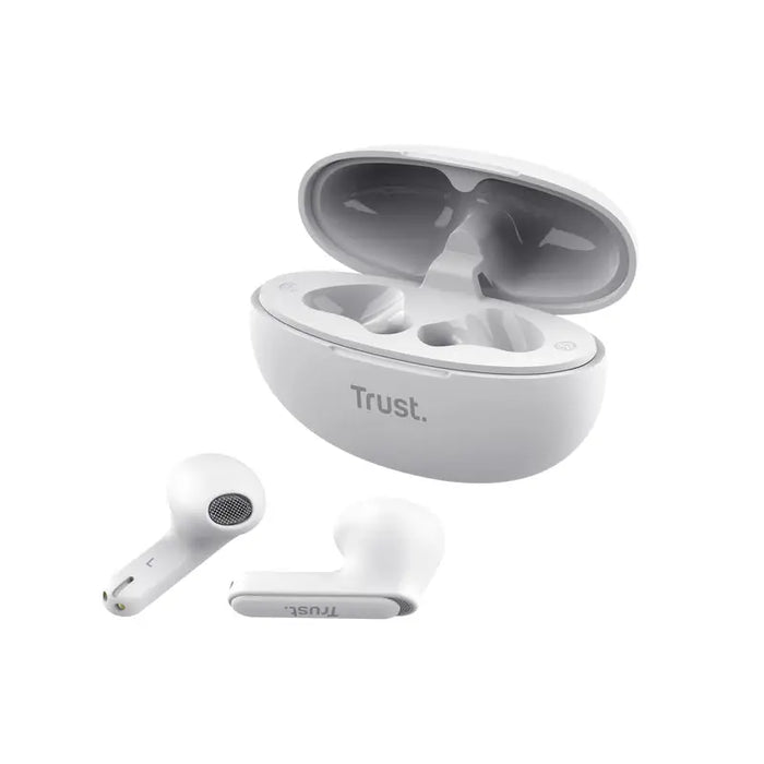 Слушалки TRUST Yavi Bluetooth ENC Earphones White