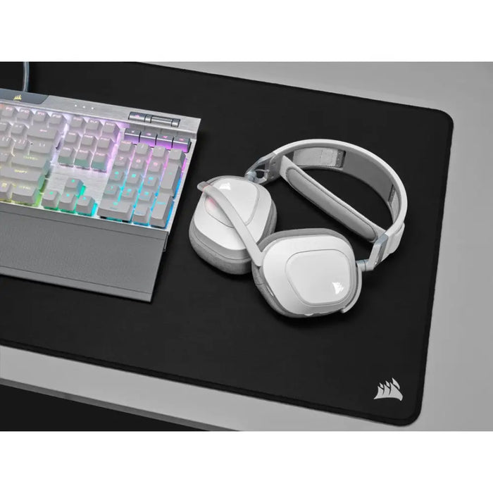 Слушалки за игра с микрофон Corsair HS80 RGB Бял Многоцветен